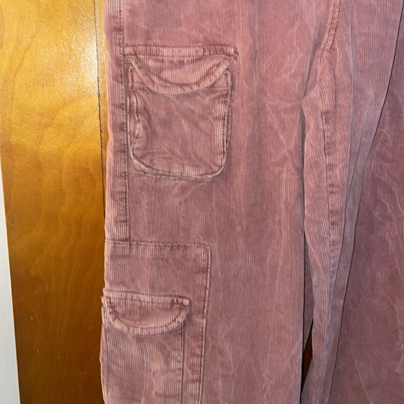 BDG URBAN OUTFITTERS elastic-waist corduroy pants; rust color; Medium - Picture 2 of 10
